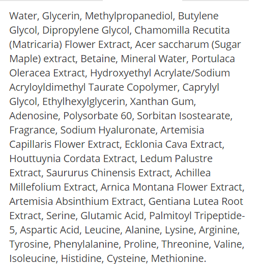 Ingredients List - Leaders Aquaringer Treatment Mask (from leaderscosmeticsusa dot com)