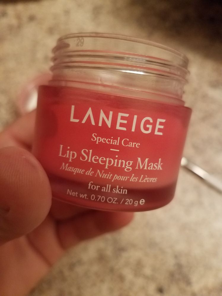Product still above the word "LANEIGE" with 200 uses!