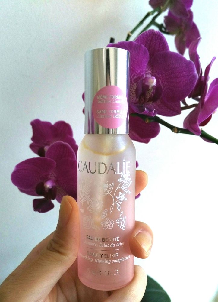 Travel-sized Caudalie Beauty Elixir in LE packaging!
