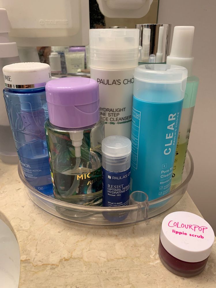 Makeup removers and cleansers. (I’ll test the Resist cleanser this winter.)