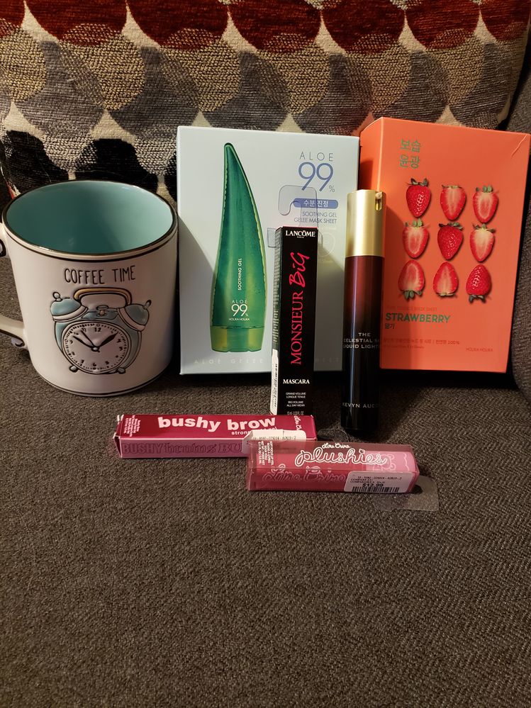 All new purchases!  Except the aloe mask tried before as a gift from lmaster