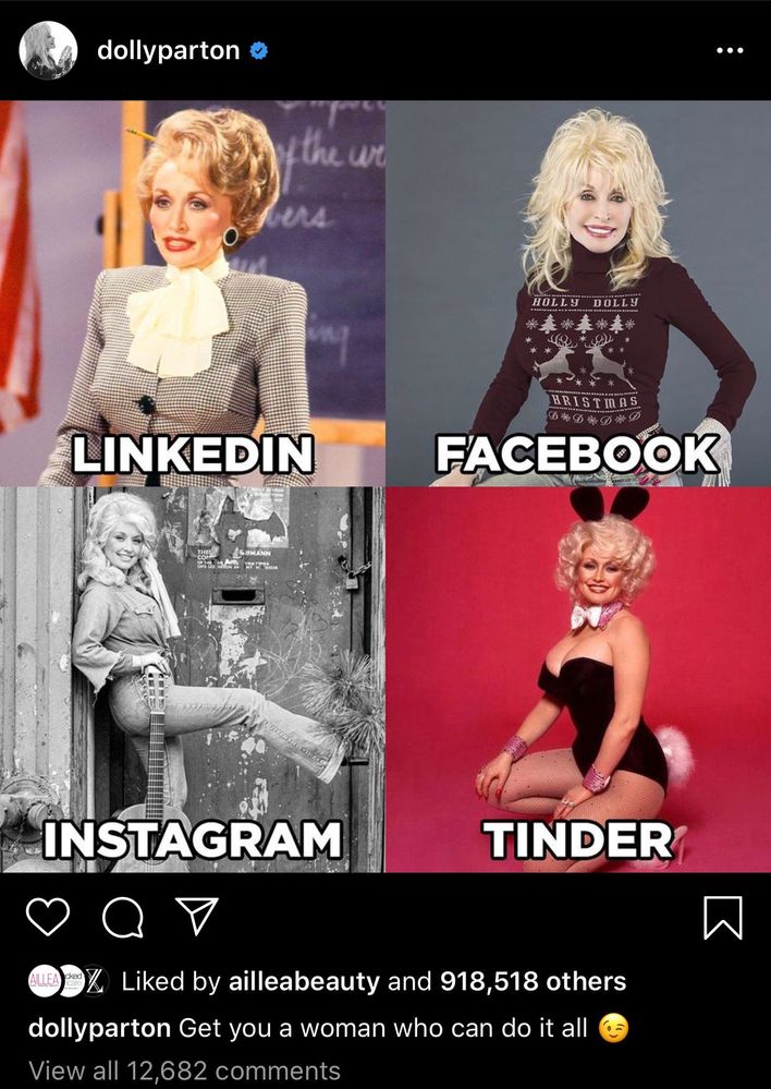 Original post by the one and only Dolly Parton