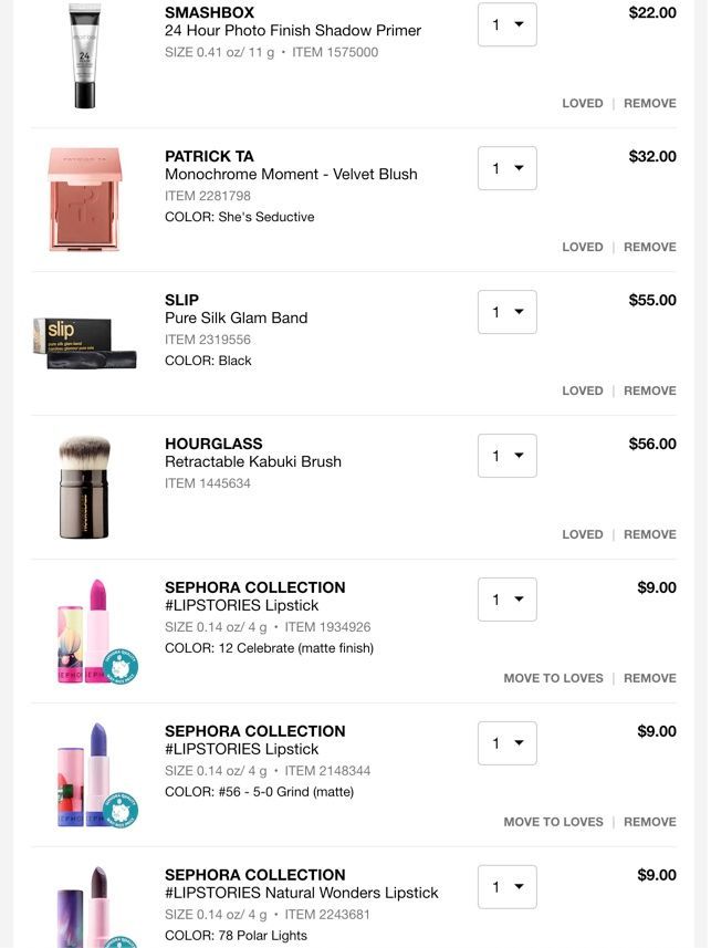 Is anyone really surprised to see lipsticks in my cart? :D